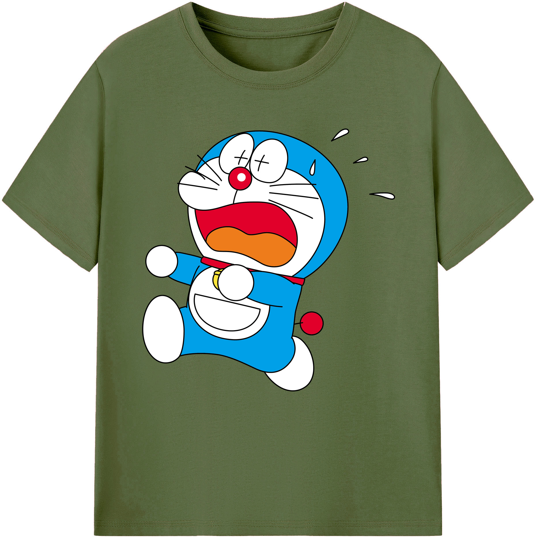 （画像用） ドラえもん Doraemon 綿100％半袖Tシャツ（フロントプリント）